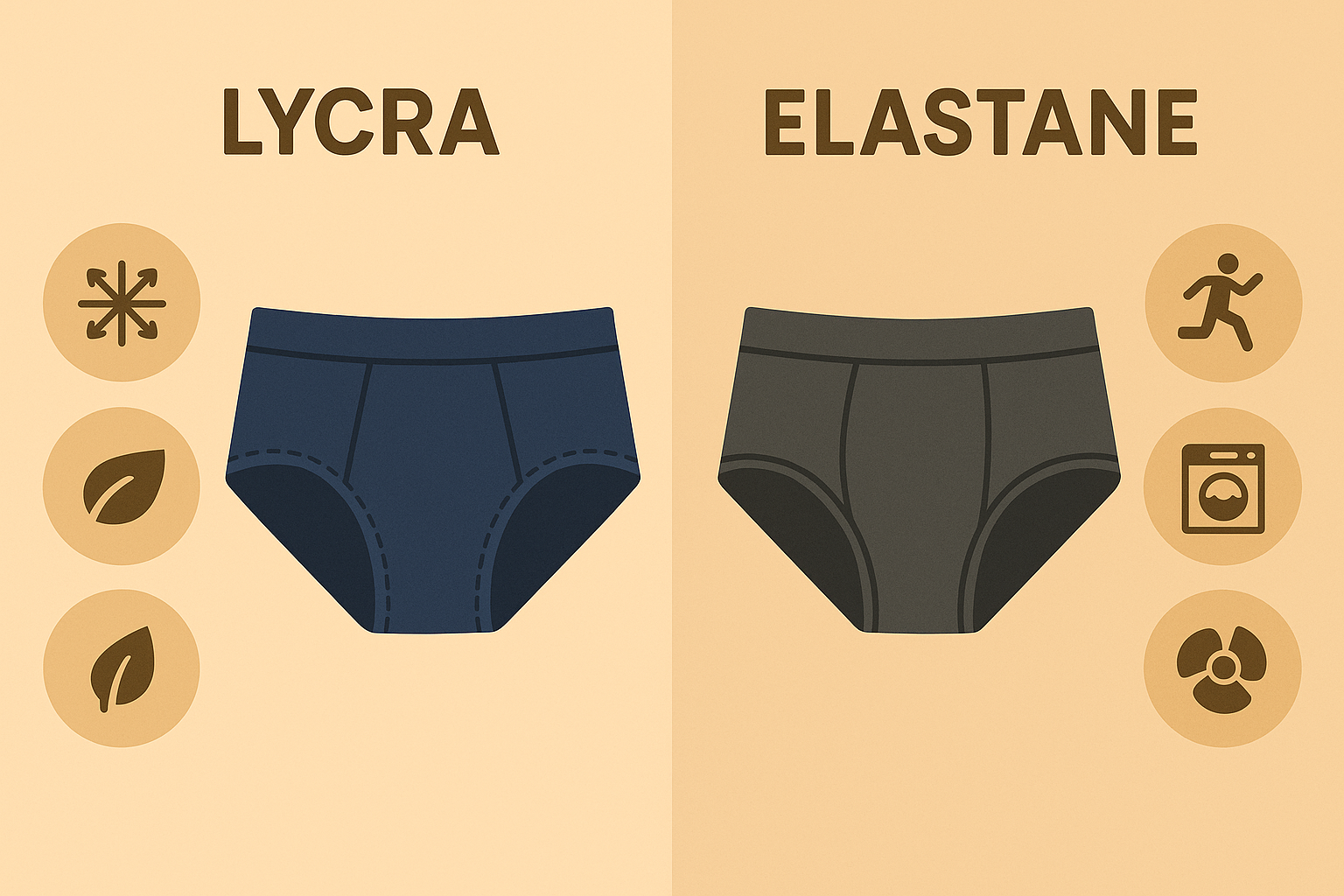 quần lót lycra vs elastane