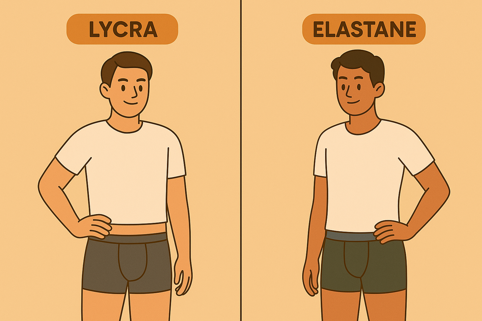 quần lót lycra vs elastane