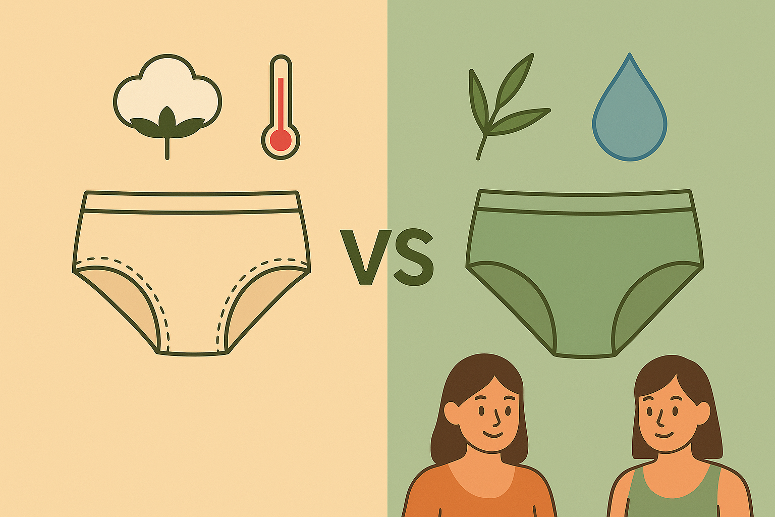 quần lót sợi tre và cotton