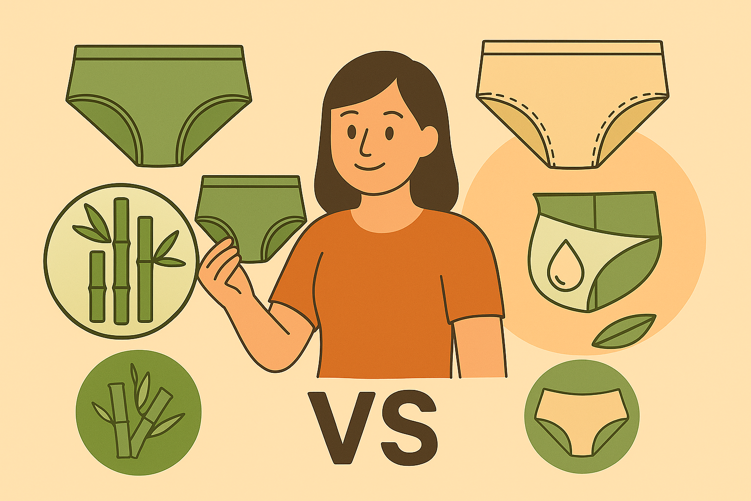quần lót sợi tre hay modal